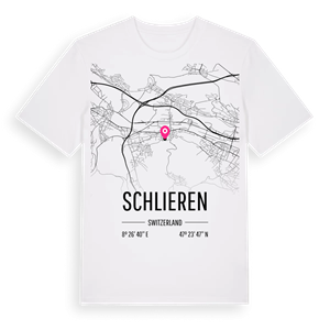 Schlieren karta t-shirt – ekologisk bomull t-shirt från Pinshirt
