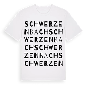 Schwerzenbach ordlek t-shirt – ekologisk bomull t-shirt från Pinshirt