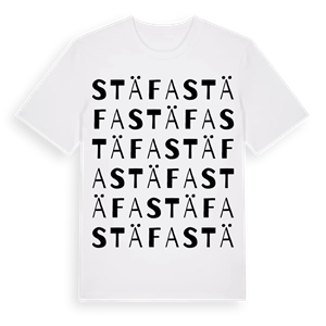 Stäfa ordlek t-shirt – ekologisk bomull t-shirt från Pinshirt