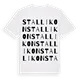 Stallikon ordlek t-shirt