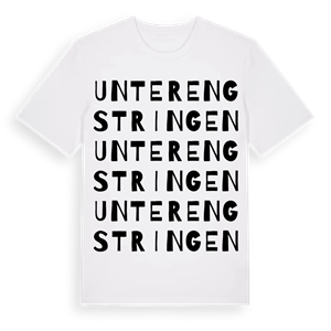 Unterengstringen ordlek t-shirt – ekologisk bomull t-shirt från Pinshirt