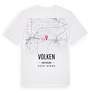 Volken karta t-shirt – ekologisk bomull t-shirt från Pinshirt