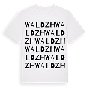 Wald ZH ordlek t-shirt – ekologisk bomull t-shirt från Pinshirt