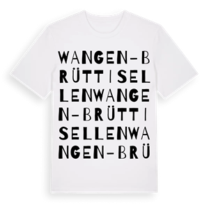 Wangen-Brüttisellen ordlek t-shirt – ekologisk bomull t-shirt från Pinshirt