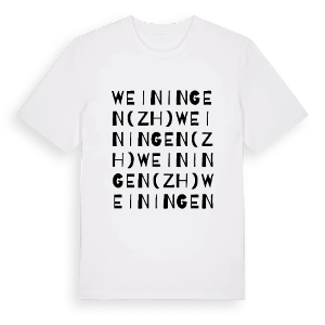 Weiningen (ZH) ordlek t-shirt – ekologisk bomull t-shirt från Pinshirt