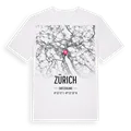 Zürich karta t-shirt