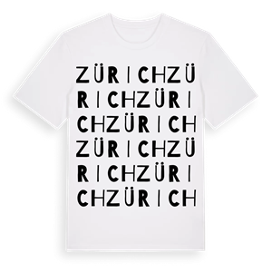 Zürich ordlek t-shirt – ekologisk bomull t-shirt från Pinshirt