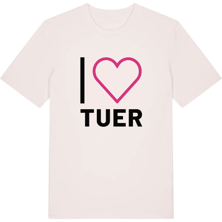 Jag älskar Tuer t-shirt stort tryck – t-shirt från PinShirt