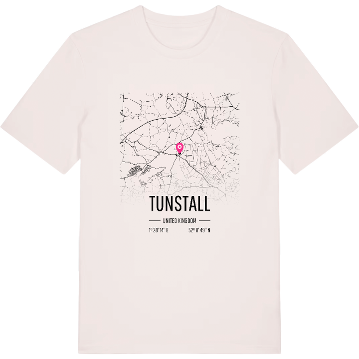 Tunstall karta t-shirt – t-shirt från PinShirt
