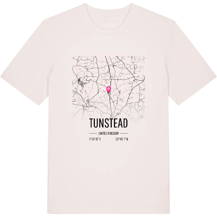 Tunstead karta t-shirt – t-shirt från PinShirt