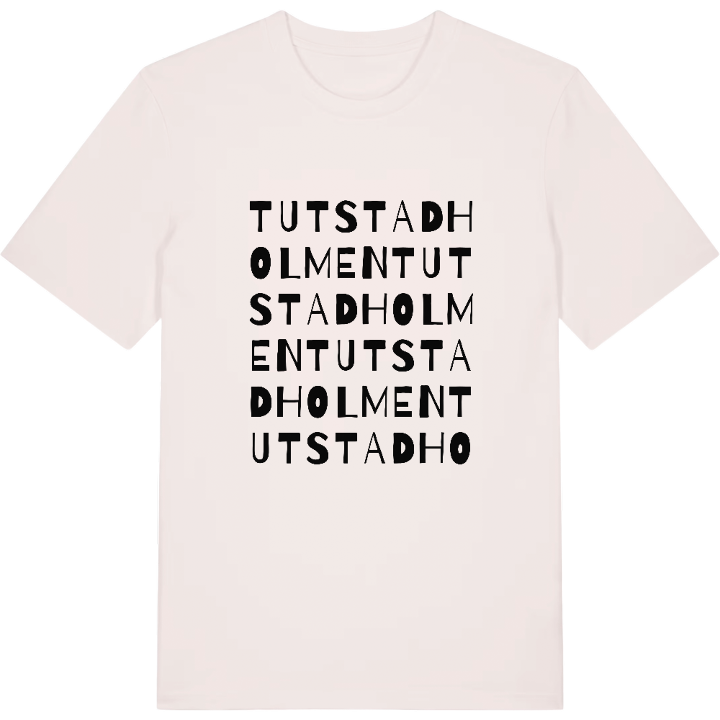 Tutstadholmen ordlek t-shirt – t-shirt från PinShirt