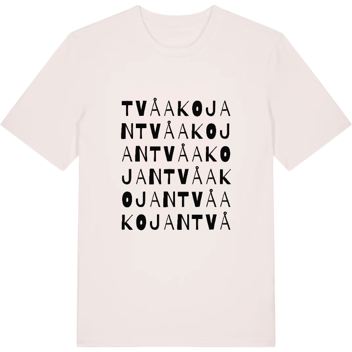 Tvåakojan ordlek t-shirt – t-shirt från PinShirt