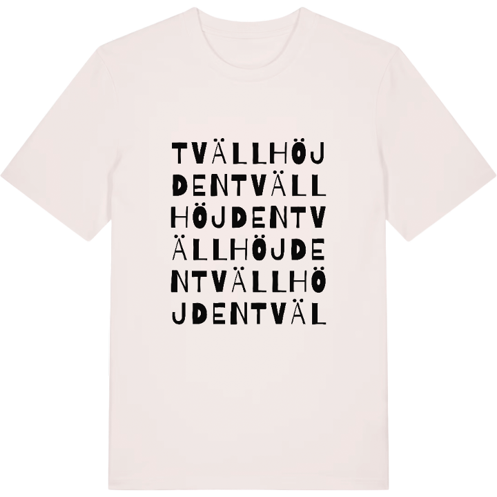 Tvällhöjden ordlek t-shirt – t-shirt från PinShirt