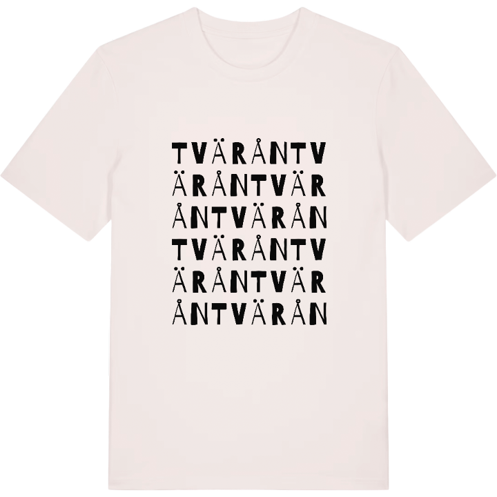 Tvärån ordlek t-shirt – t-shirt från PinShirt