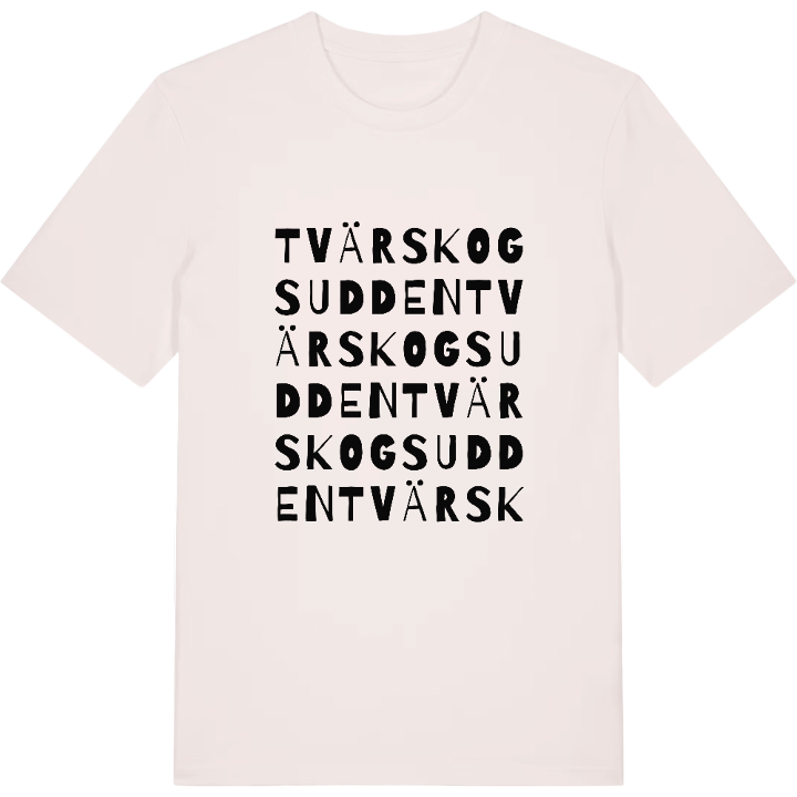 Tvärskogsudden ordlek t-shirt – t-shirt från PinShirt