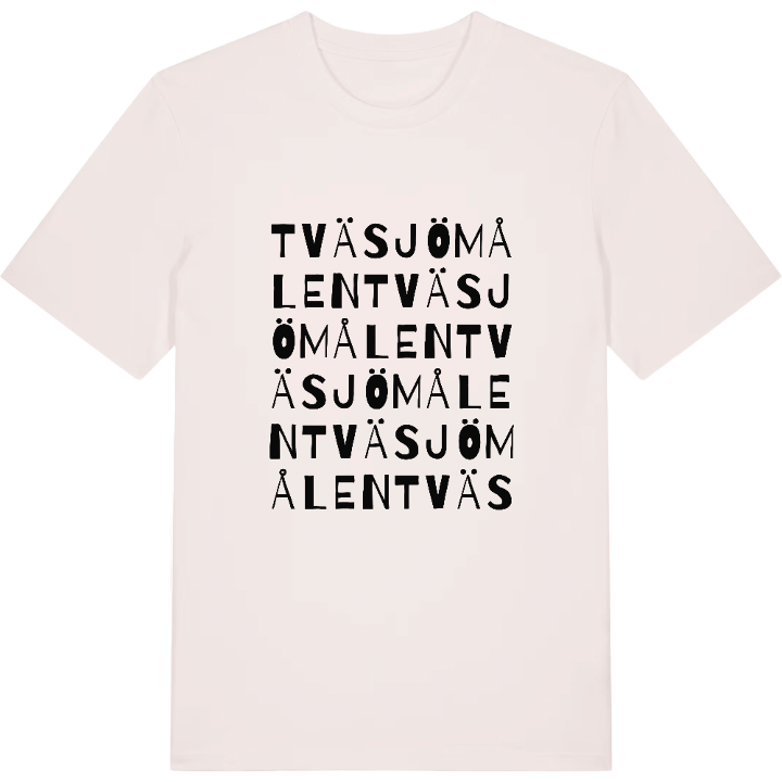 Tväsjömålen ordlek t-shirt – t-shirt från PinShirt