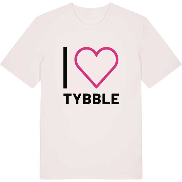 Jag älskar Tybble t-shirt stort tryck – t-shirt från PinShirt