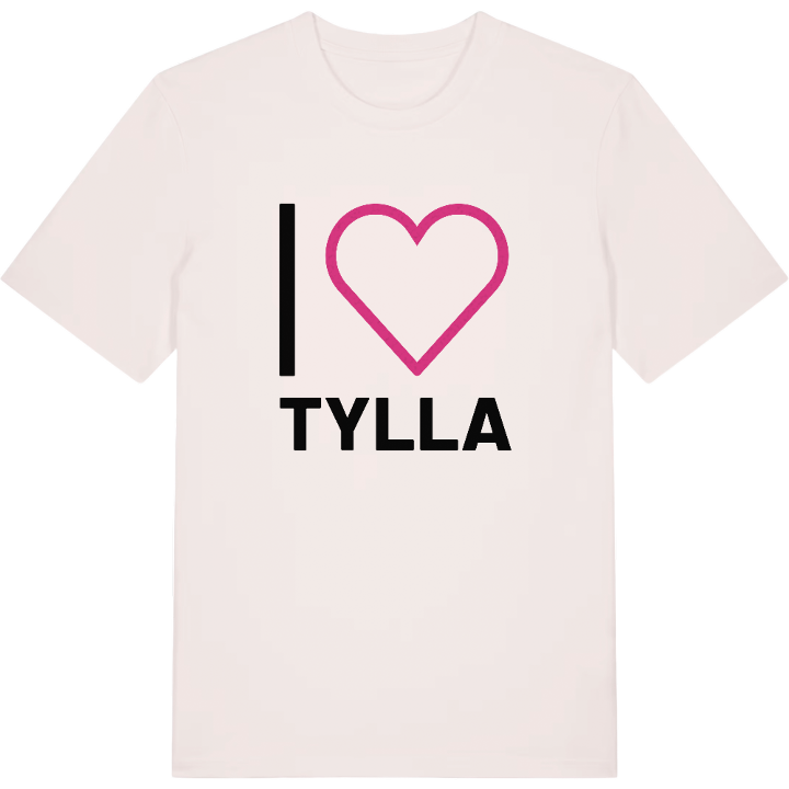 Jag älskar Tylla t-shirt stort tryck – t-shirt från PinShirt