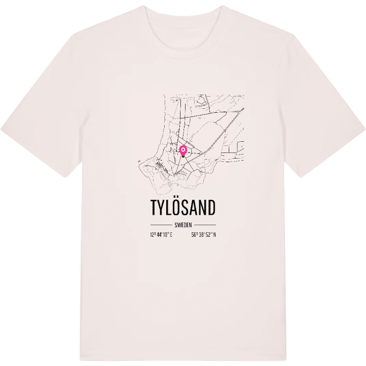 Tylösand karta t-shirt – t-shirt från PinShirt