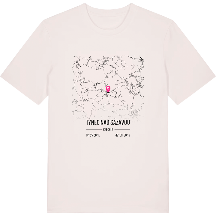Týnec nad Sázavou karta t-shirt – t-shirt från PinShirt