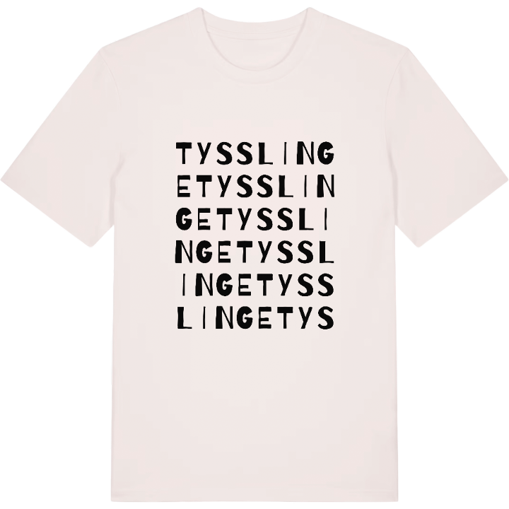 Tysslinge ordlek t-shirt – t-shirt från PinShirt