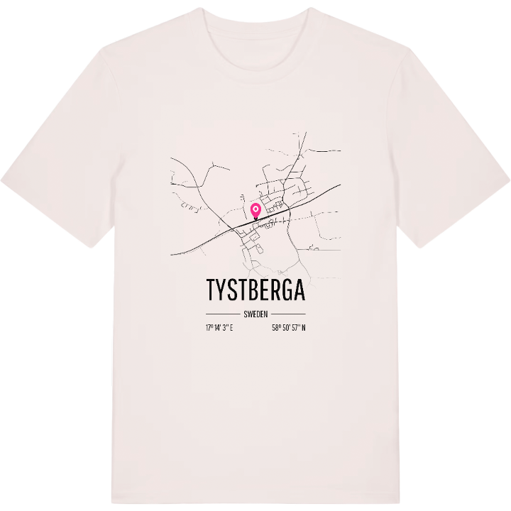 Tystberga karta t-shirt – t-shirt från PinShirt