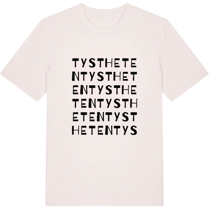 Tystheten ordlek t-shirt – t-shirt från PinShirt