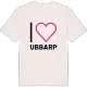 Jag älskar Ubbarp t-shirt stort tryck