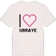 Jag älskar Ubraye t-shirt stort tryck