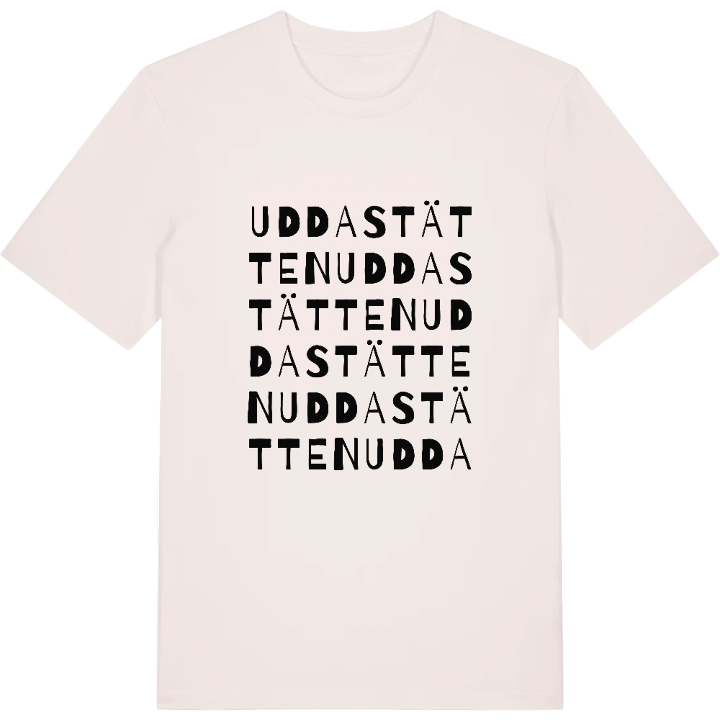 Uddastätten ordlek t-shirt – t-shirt från PinShirt