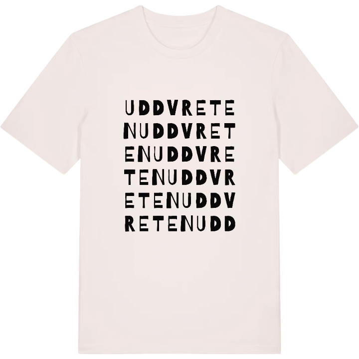 Uddvreten ordlek t-shirt – t-shirt från PinShirt