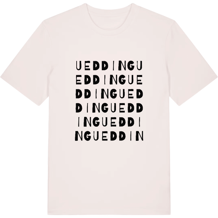 Uedding ordlek t-shirt – t-shirt från PinShirt