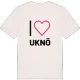 Jag älskar Uknö t-shirt stort tryck