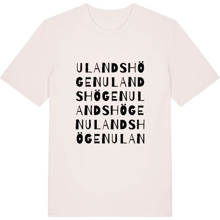 Ulandshögen ordlek t-shirt – t-shirt från PinShirt