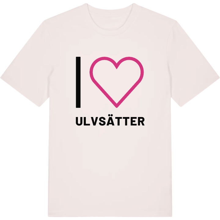 Jag älskar Ulvsätter t-shirt stort tryck – t-shirt från PinShirt