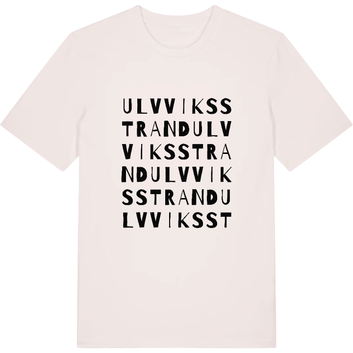 Ulvviksstrand ordlek t-shirt – t-shirt från PinShirt
