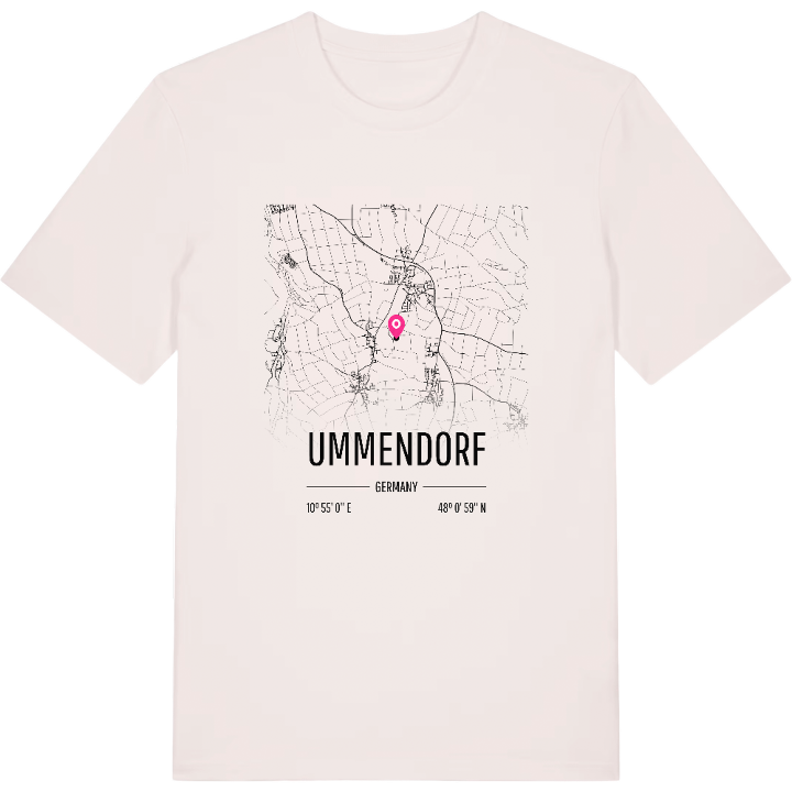 Ummendorf karta t-shirt – t-shirt från PinShirt