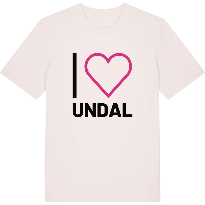 Jag älskar Undal t-shirt stort tryck – t-shirt från PinShirt