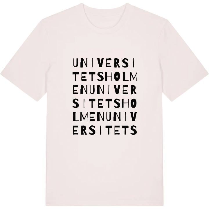 Universitetsholmen ordlek t-shirt – t-shirt från PinShirt