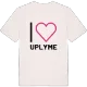 Jag älskar Uplyme t-shirt stort tryck