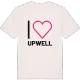 Jag älskar Upwell t-shirt stort tryck