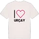 Jag älskar Urçay t-shirt stort tryck