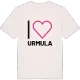 Jag älskar Urmula t-shirt stort tryck