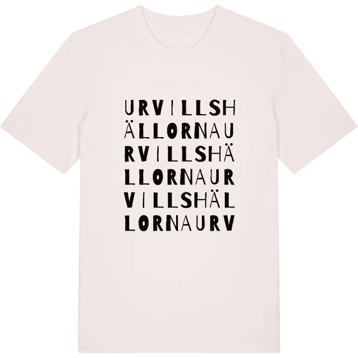 Urvillshällorna ordlek t-shirt – t-shirt från PinShirt