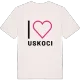 Jag älskar Uskoci t-shirt stort tryck