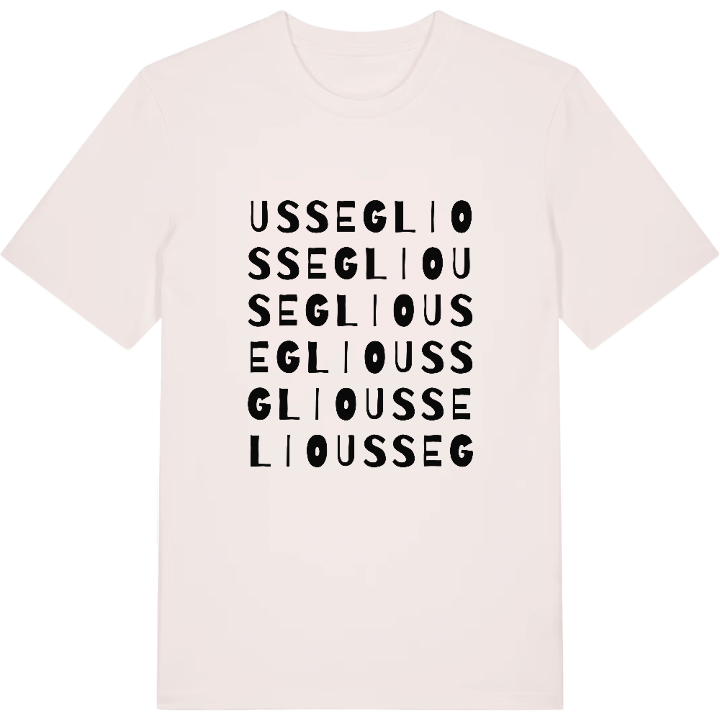 Usseglio ordlek t-shirt – t-shirt från PinShirt