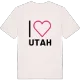 Jag älskar Utah t-shirt stort tryck