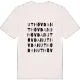Uthövdan ordlek t-shirt