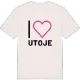 Jag älskar Utoje t-shirt stort tryck