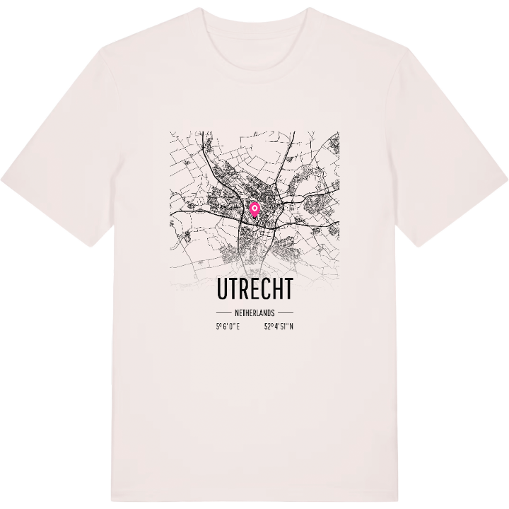 Utrecht karta t-shirt – t-shirt från PinShirt